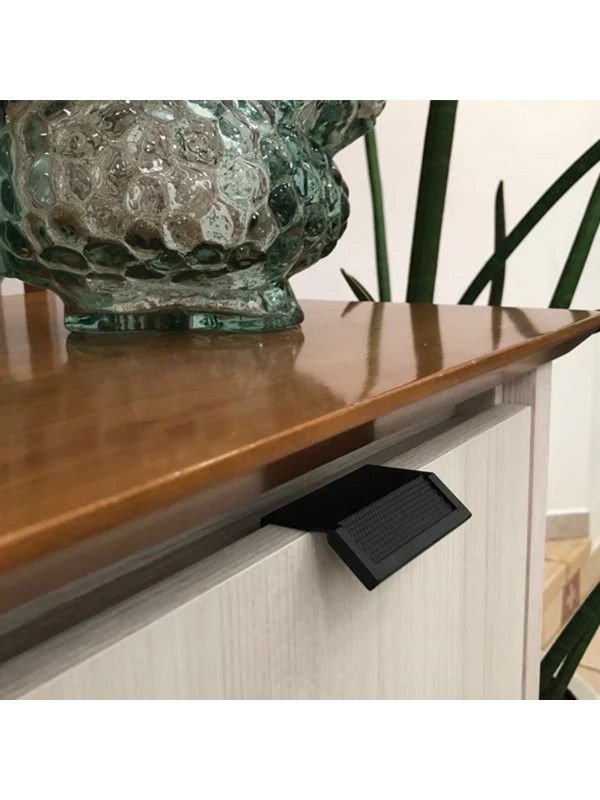 Puxador Zen Citizen 45° Preto Fosco P - Inovar Metais